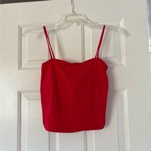 Divided Bright Red Camisole Top